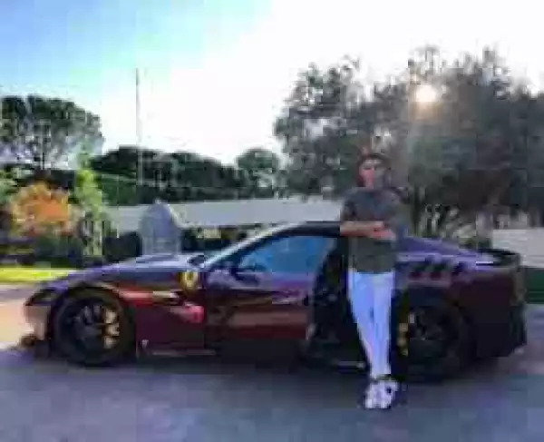 Cristiano Ronaldo Shows Off His Brand New Ferrari F12 (Photo)
